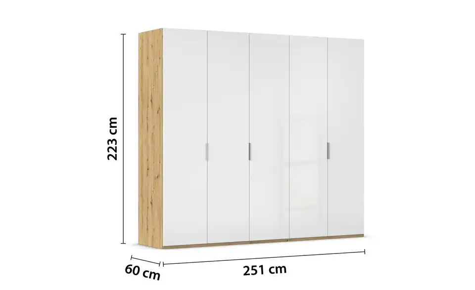 Drehtürenschrank Fifty 251 cm