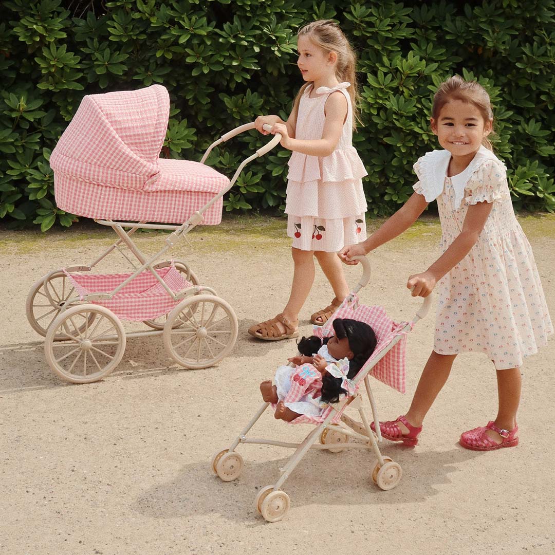 Konges sløjd poppenbuggy cheeky - bubblegum check