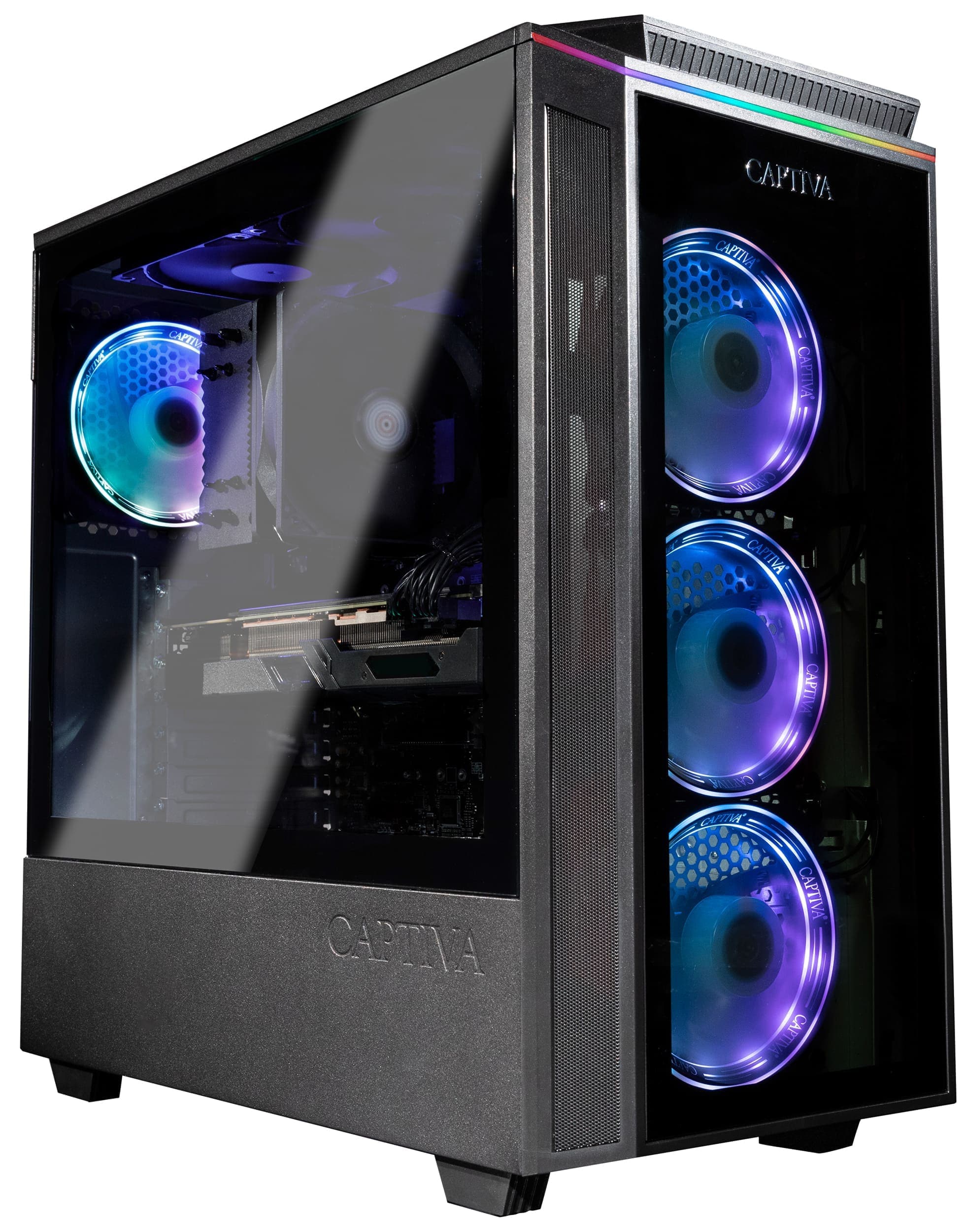 Captiva PC Advanced Gaming R76-395 | AMD Ryzen 7 5700X | 32GB DDR4 RAM | NVIDIA RTX 4060 Ti 8GB GDDR6 | SSD 1TB M.2 NVMe | Windows 11 Home