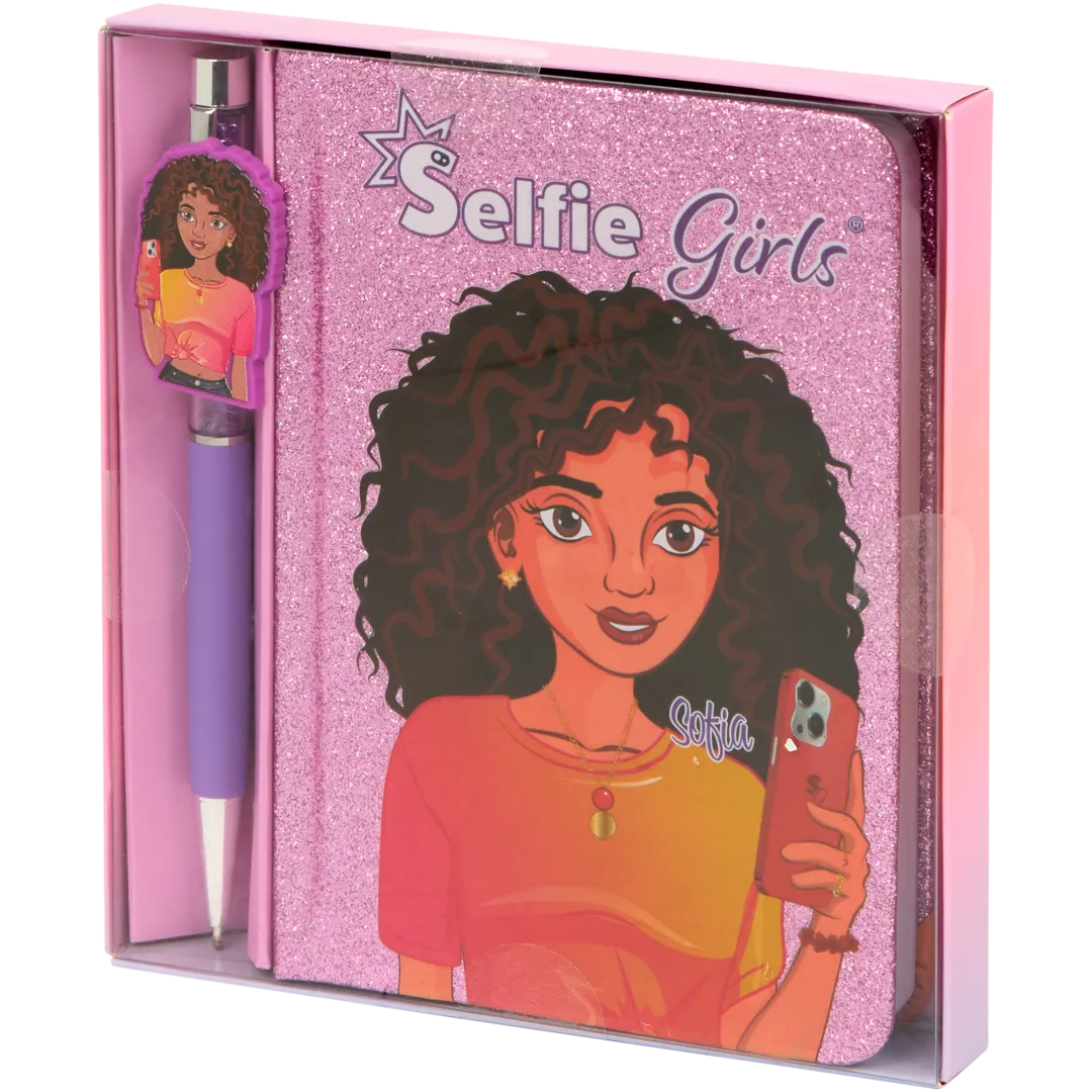 Bloc-notes avec stylo Selfie Girls