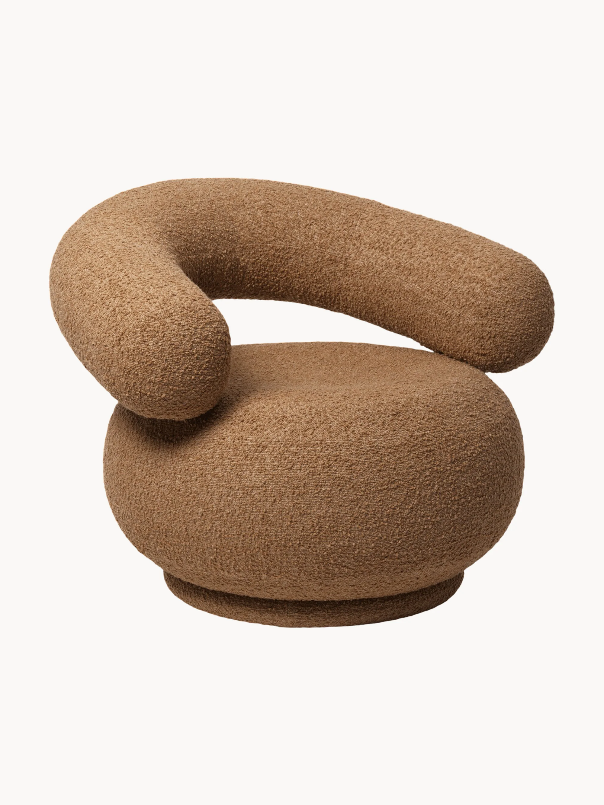Bouclé loungefauteuil Orbo
