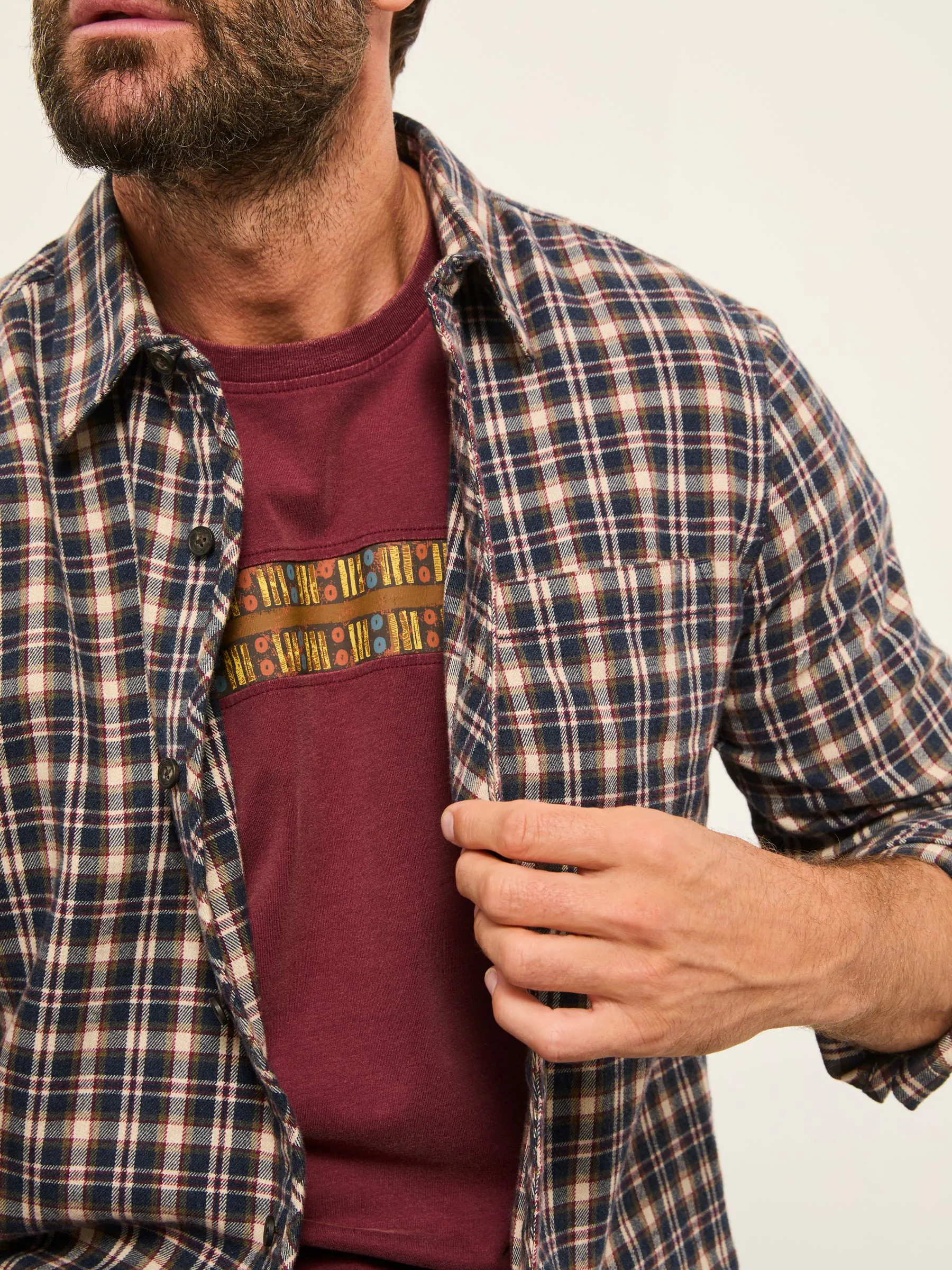 FatFace Long Sleeve Check Shirt