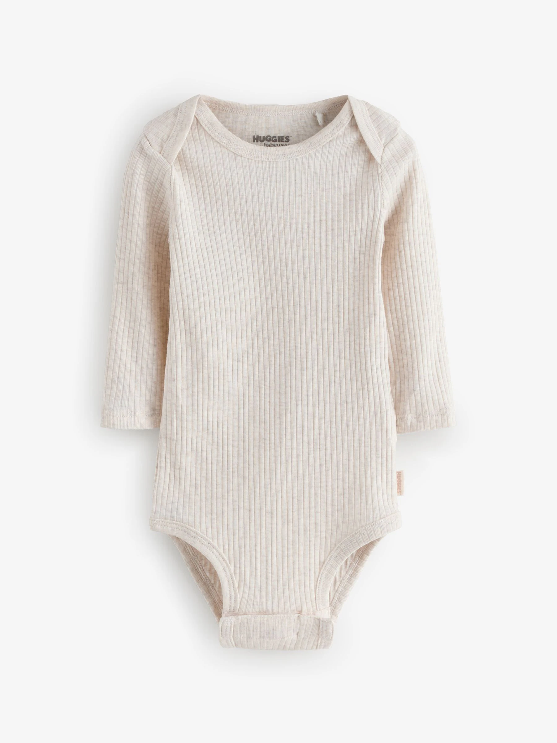Grijs - Huggies Baby Long Sleeve Envolope Neck Bodysuits 3 Pack