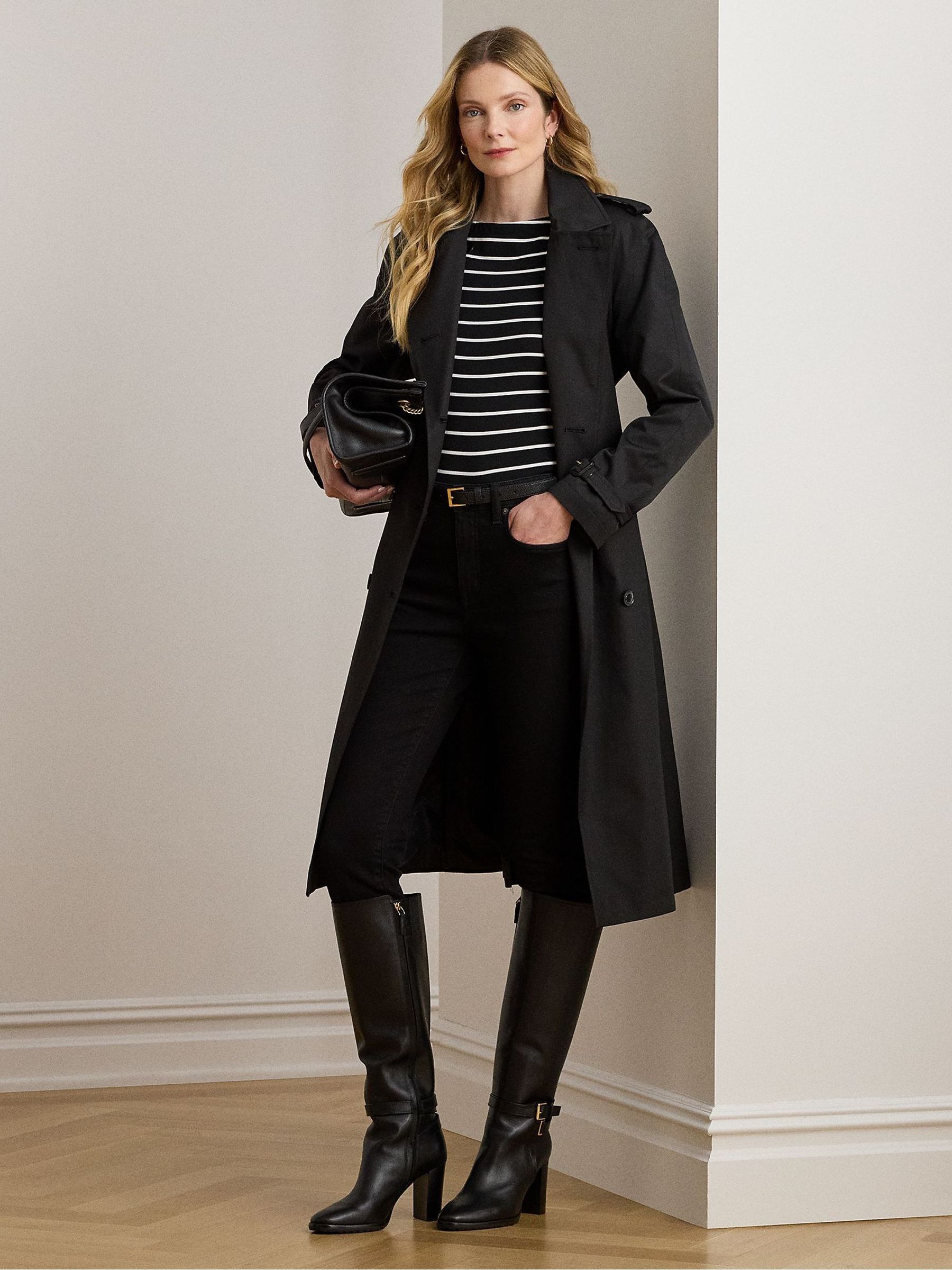 Lauren Ralph Lauren - Double-breasted trenchcoat met strikceintuur