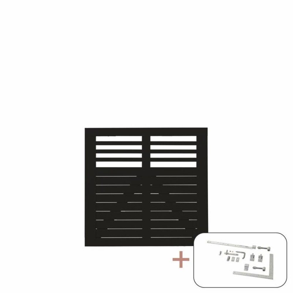 PORT PLUS DECORA 100X95CM SVART