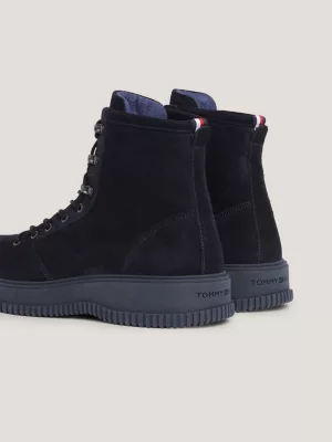 Botas de camurça com gancho de velocidade