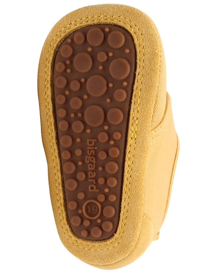 Klett-Hausschuhe BABY COTTON in mustard