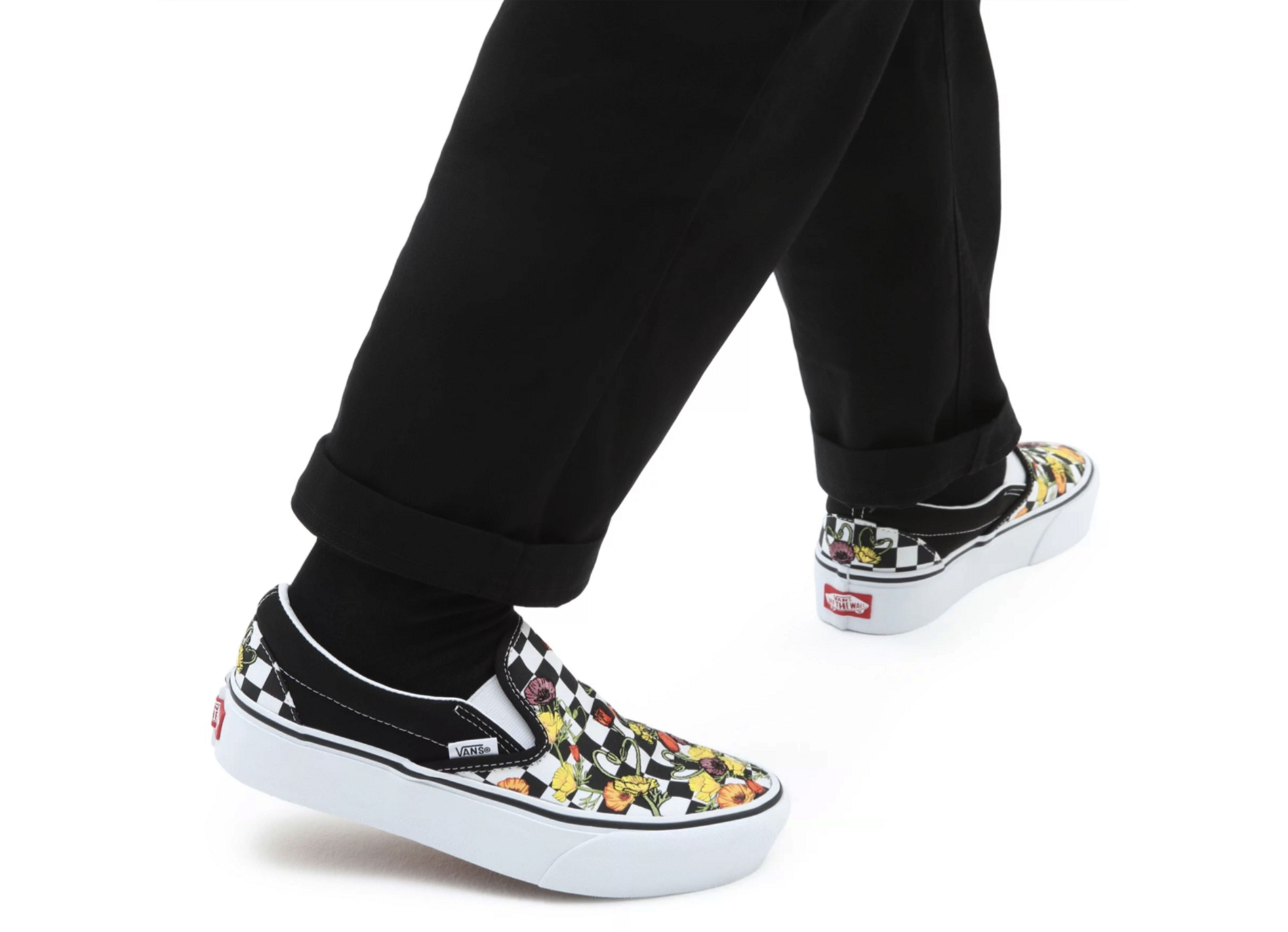 Ua classic slipon platforme fleurs