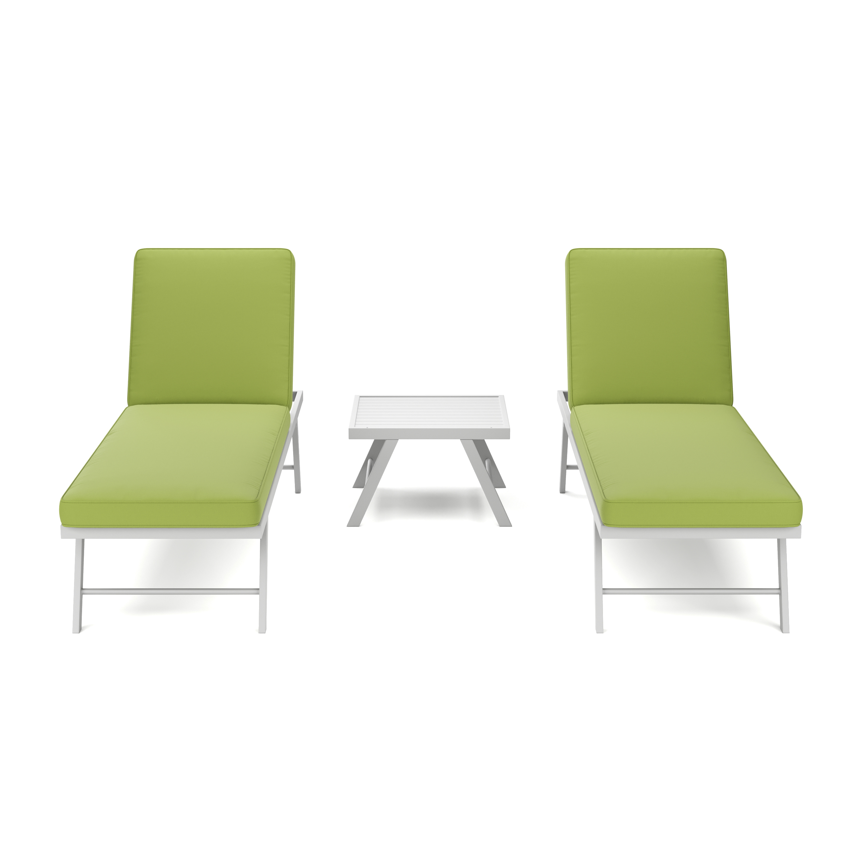 Lounge CALVI multifunktional grün/weiss