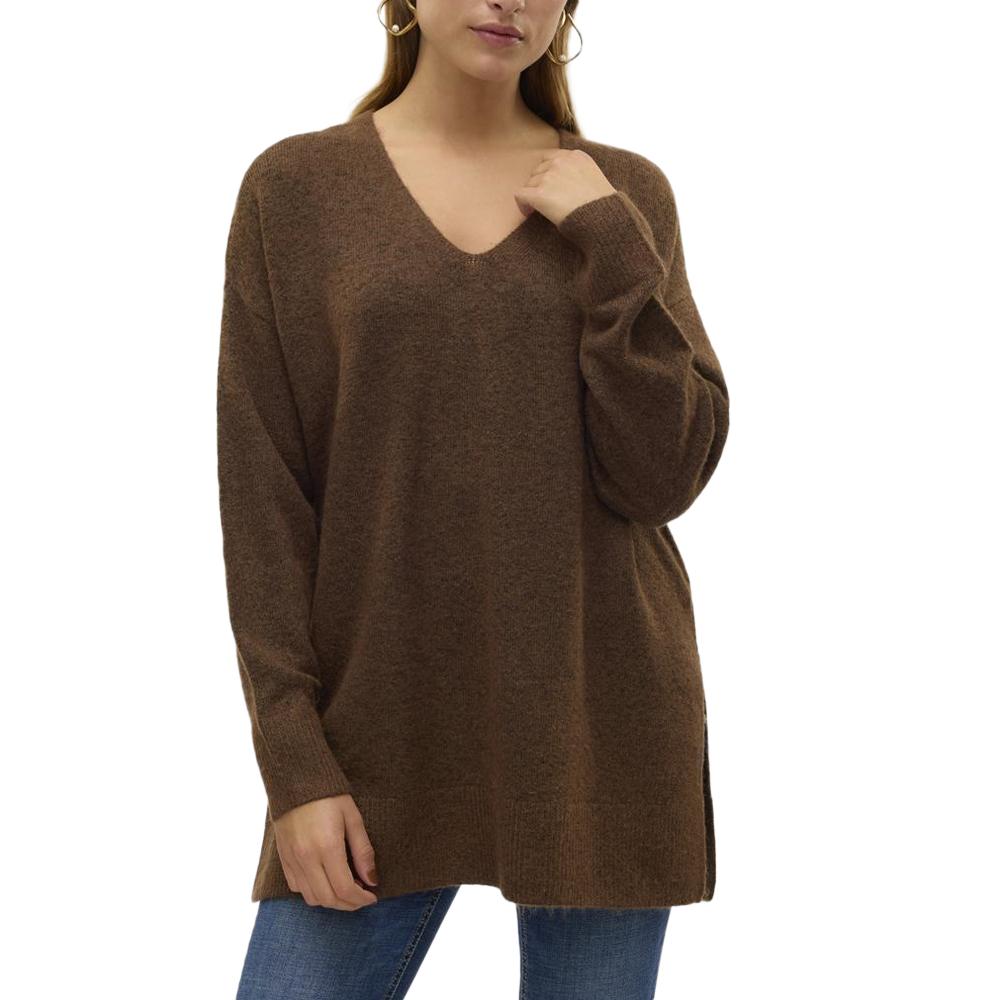Vero Moda Pull Marron Femme Vero Moda Filuca
