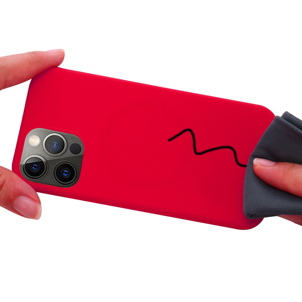 iPhone 13 Pro MagSafe Silikon Case Hülle - Rot