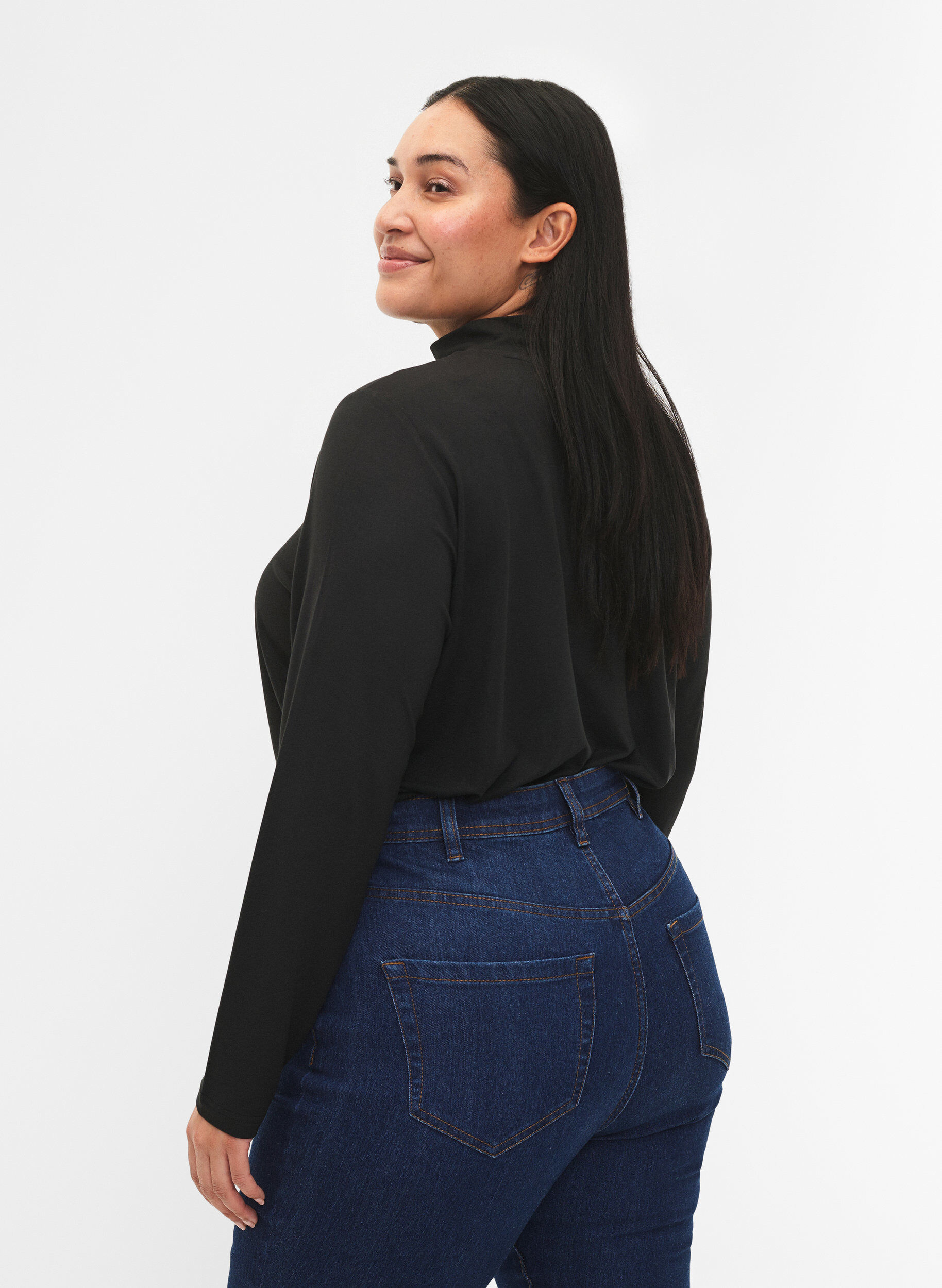 FLASH - Langærmet bluse med turtleneck