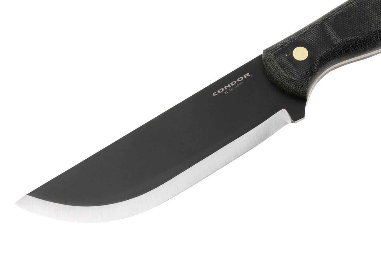 Condor SBK CTK3940-5.28HC, Black 1075 Carbon Steel, Black Micarta, vaststaand mes, Julio Diez design