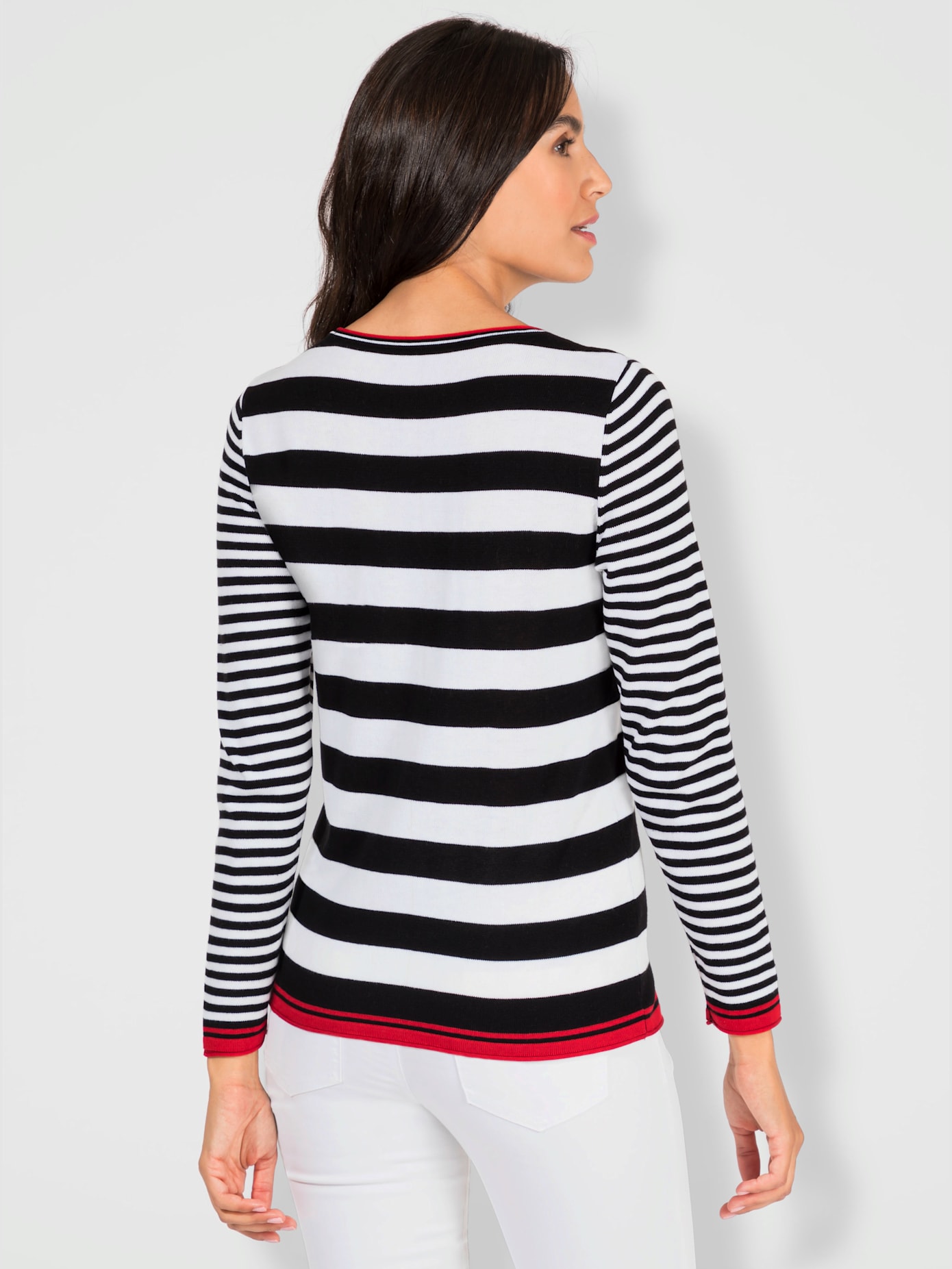 Pull à rayures 50% coton