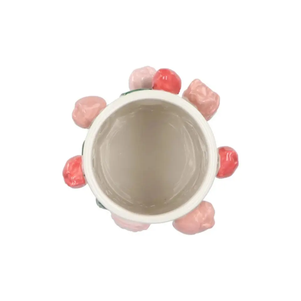 DK Design Bloemenvaas Tulipa - roze - D14 x H23 cm - tulpen vaas