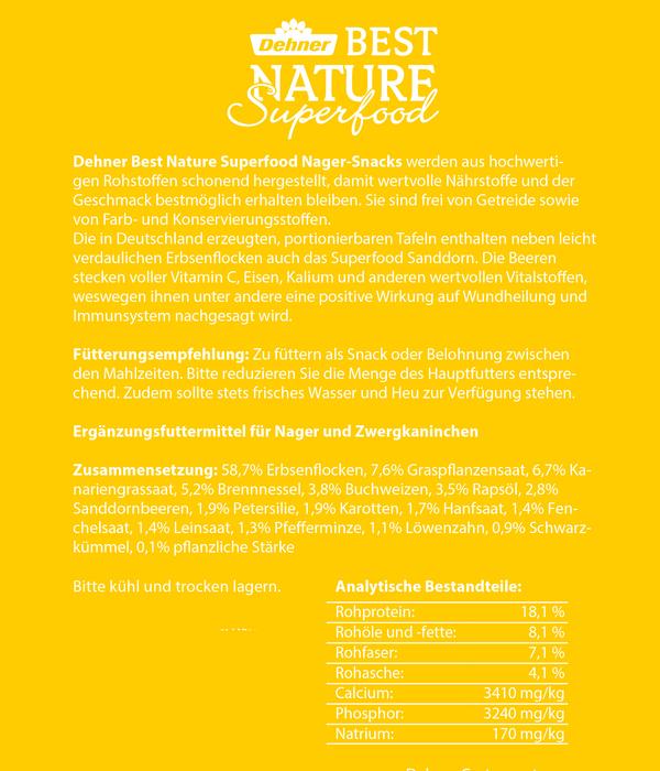 Dehner Best Nature Nagersnack Superfood Tafel