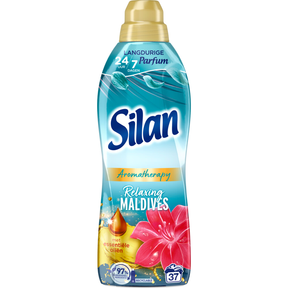 6x Silan Wasverzachter Aroma Therapy Relaxing Maldives 37 Wasbeurten851 ml