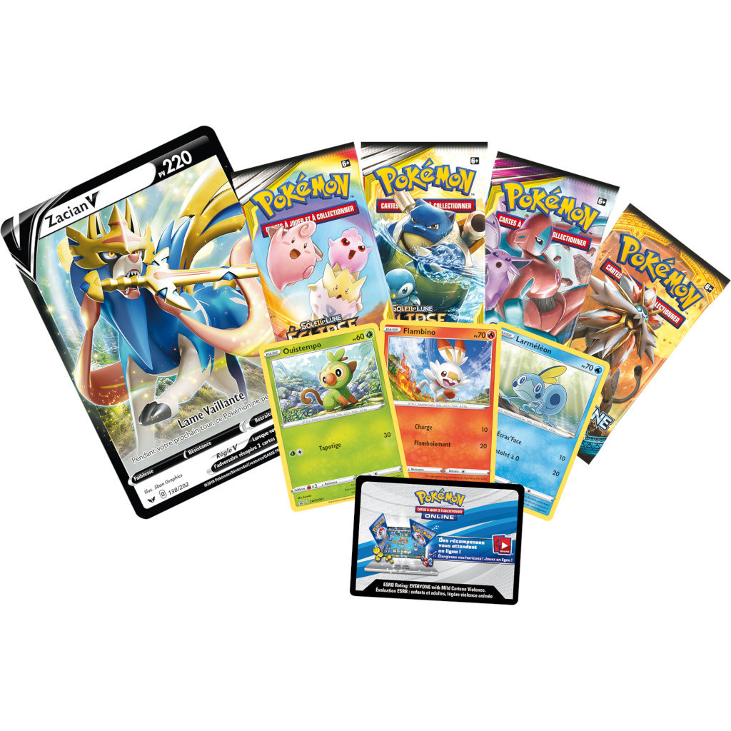 Coffret Pokémon Epée et Bouclier - Larméléon Zacian V