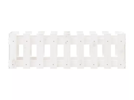 Lit surélevé de jardin design de clôture 100x30x30cm pin massif