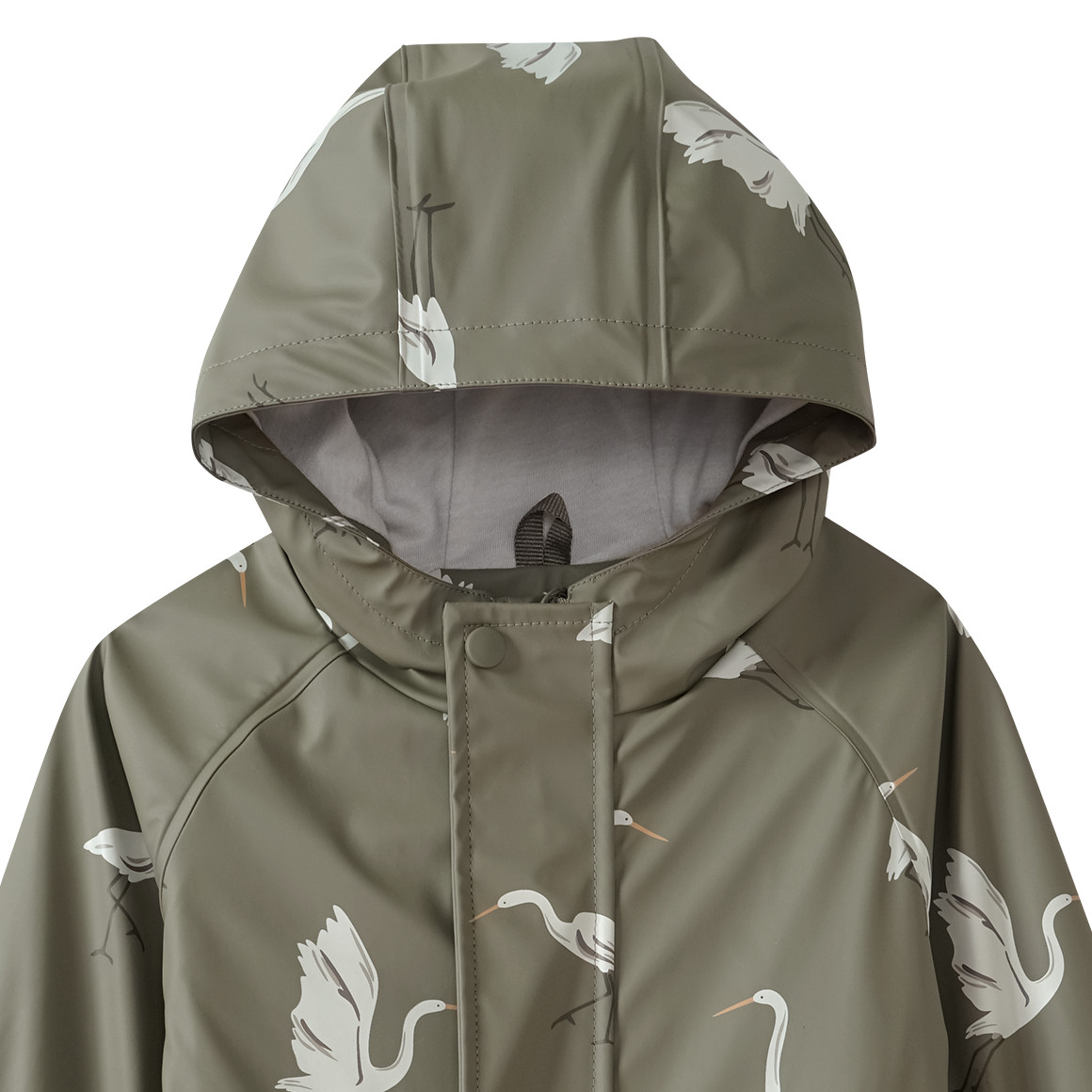 Topomini Pure Collection Baby Regenoverall mit recyceltem Material oliv