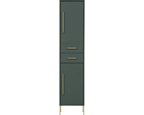 Kent hoge kast van Möbelpartner, afmetingen (B x H x D): 40,5 x 184,3 x 33,1 cm, frontkleur: groen
