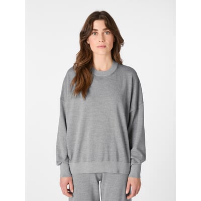 Damen-Strickpullover, Hellgrau