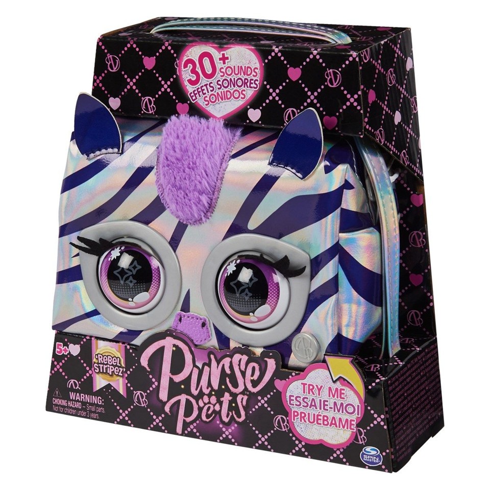 Purse Pets - Metallic Magic - Zebra