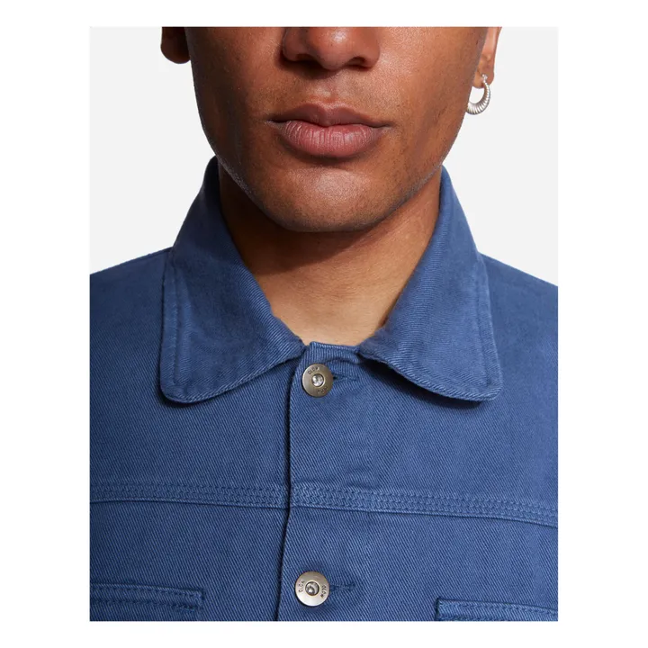 Olow Veste Hekinan Coton Bio | Bleu