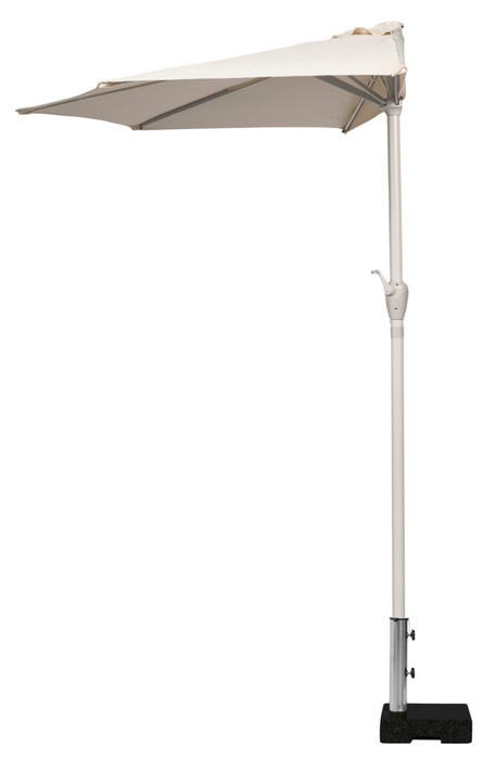 Altanparasol m/krank sandgrå B270 x D135 x H234 cm