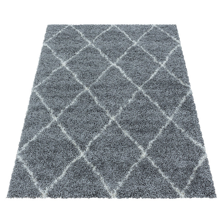 Berber vloerkleed - Agadir Lines Grijs/Creme | Warm
