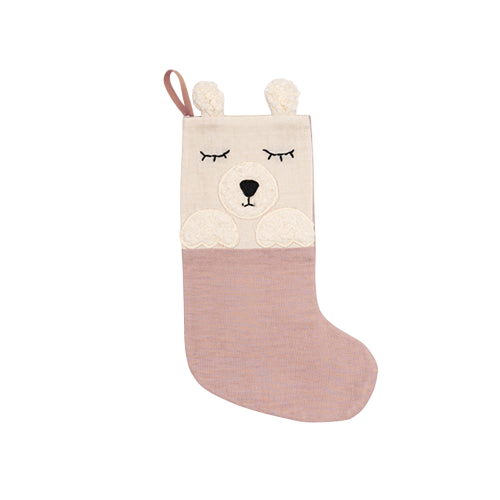 Nikolausstiefel Eisbär rosa