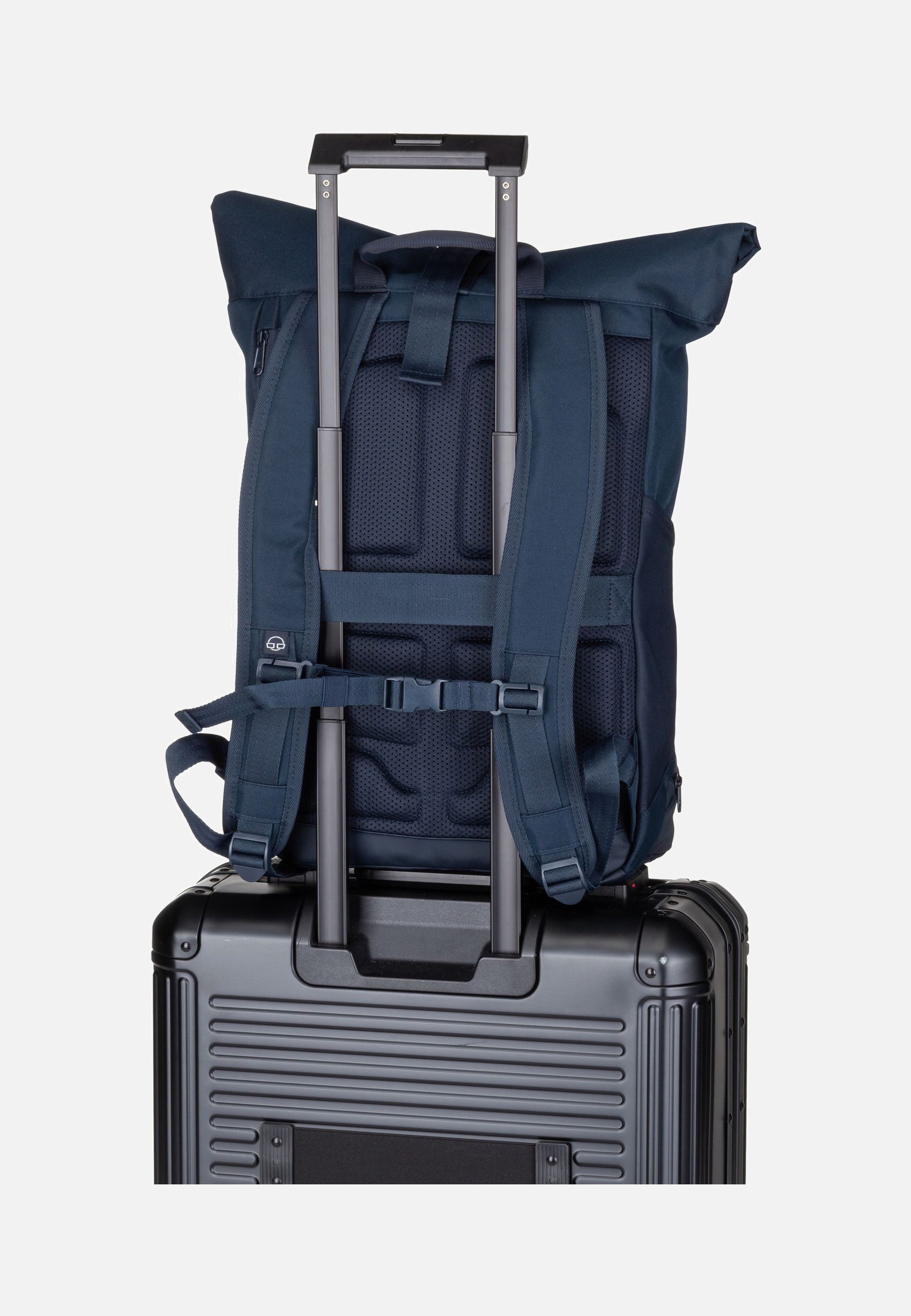 Allen Large Dunkelblau - Rolltop Rucksack