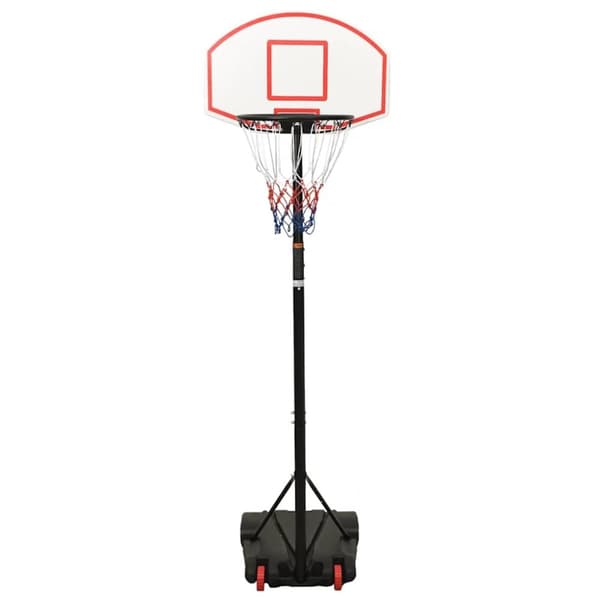 vidaXL Basketballstativ hvit 216-250 cm polyeten