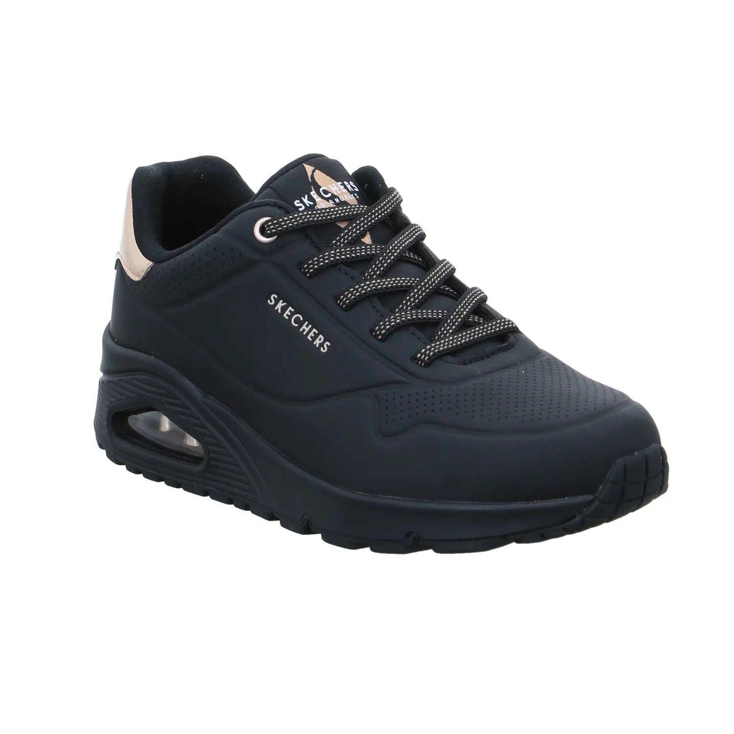 SKECHERS Sneaker Schwarz Lederimitat