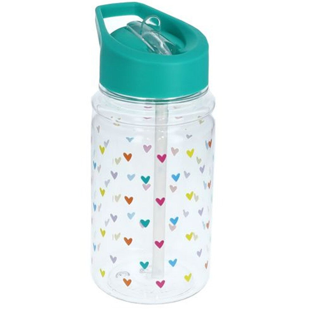 Le petit souk drinkfles met rietje - hartjes