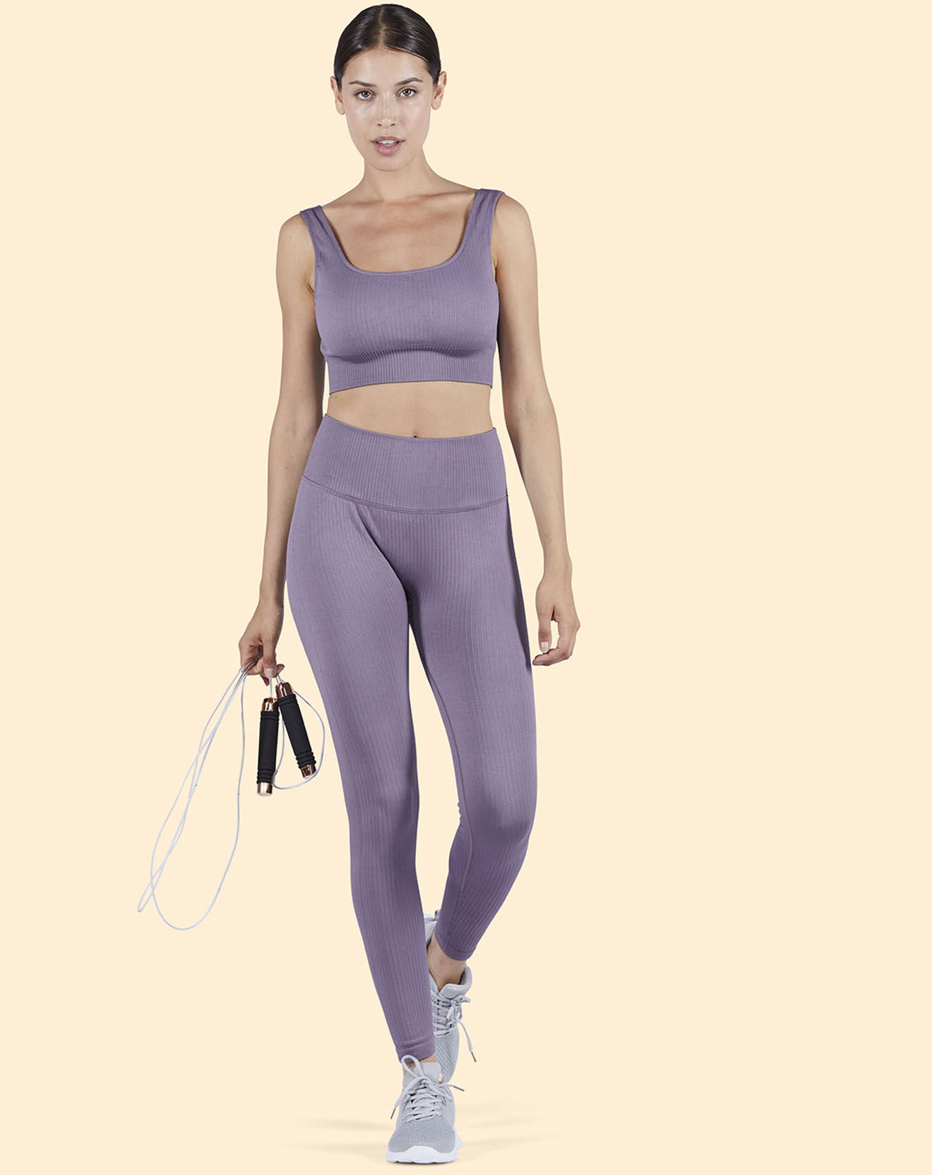 Onamaste Brassière de sport Maintien léger mauve
