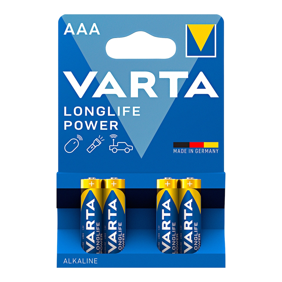 VARTA - Varta-Longlife-Power-Batterien AAA, 4 Stück