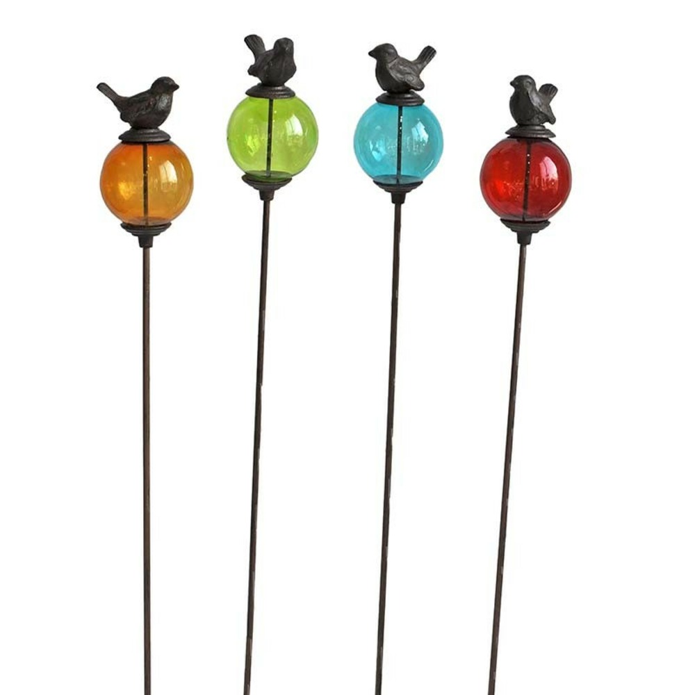 Tuteur boule oiseau bleu queue haute 10x117cm