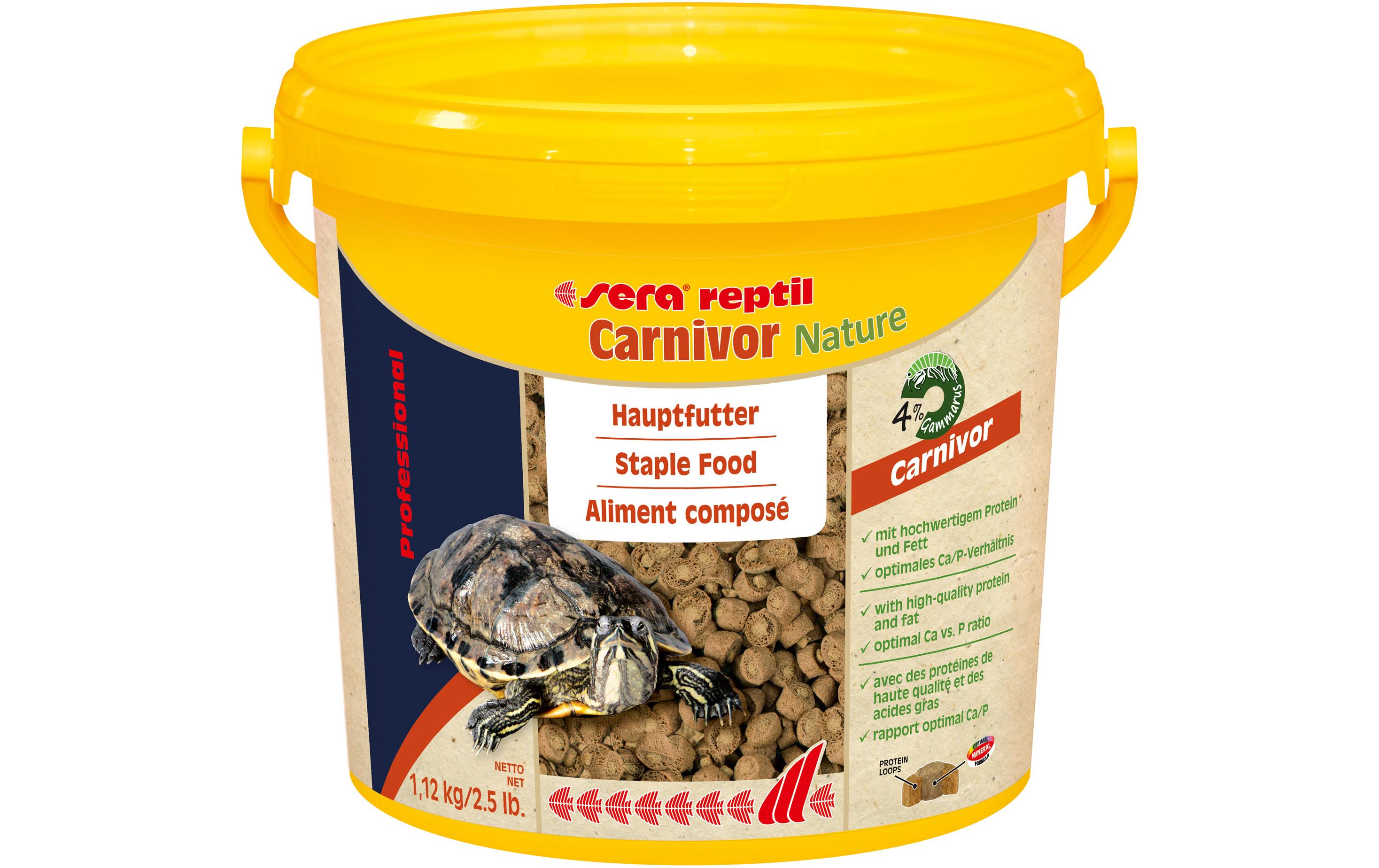Hauptfutter reptil Prof. Carnivor Nature, 3800 ml, 1.12 kgAlleinfuttermittel für carnivore Reptilien