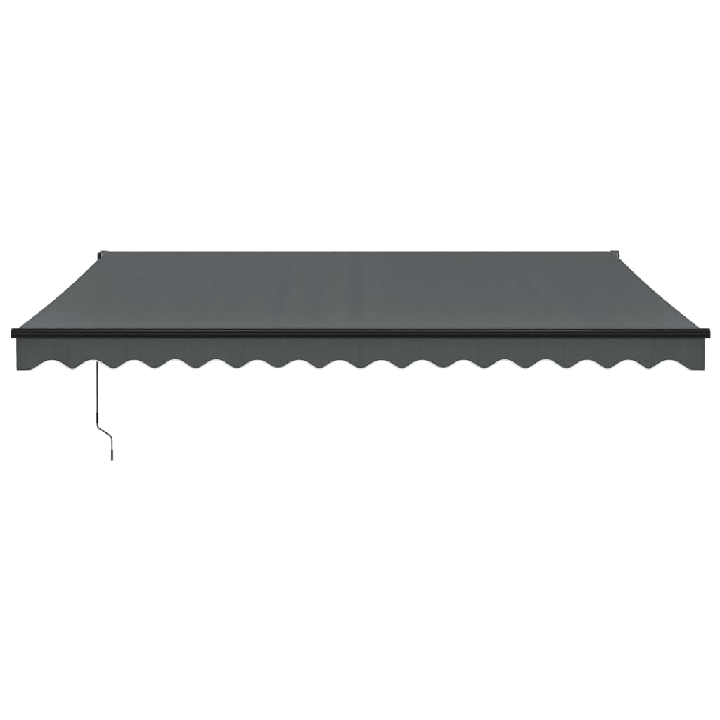 Auvent rétractable automatique anthracite 4x3 m