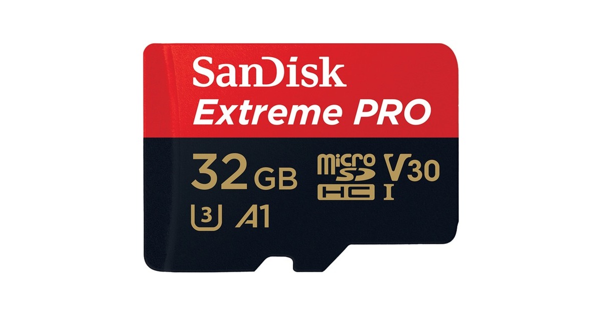 SanDiskExtreme PRO microSDHC 32 GB geheugenkaart  (UHS-I U3, Class 10, V30, A1, Incl. SD Adapter)