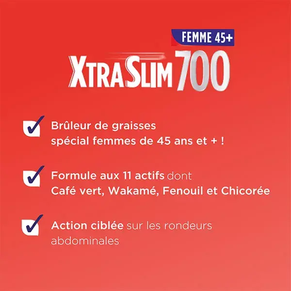 Forte Pharma Xtraslim 700 Femme 45+ Bruleur de graisses minceur 120 gélules
