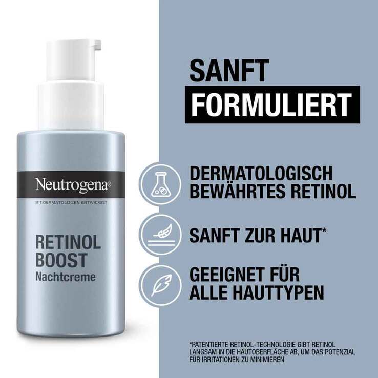 Neutrogena Anti-Age Retinol Boost Nachtcreme, 50 ml