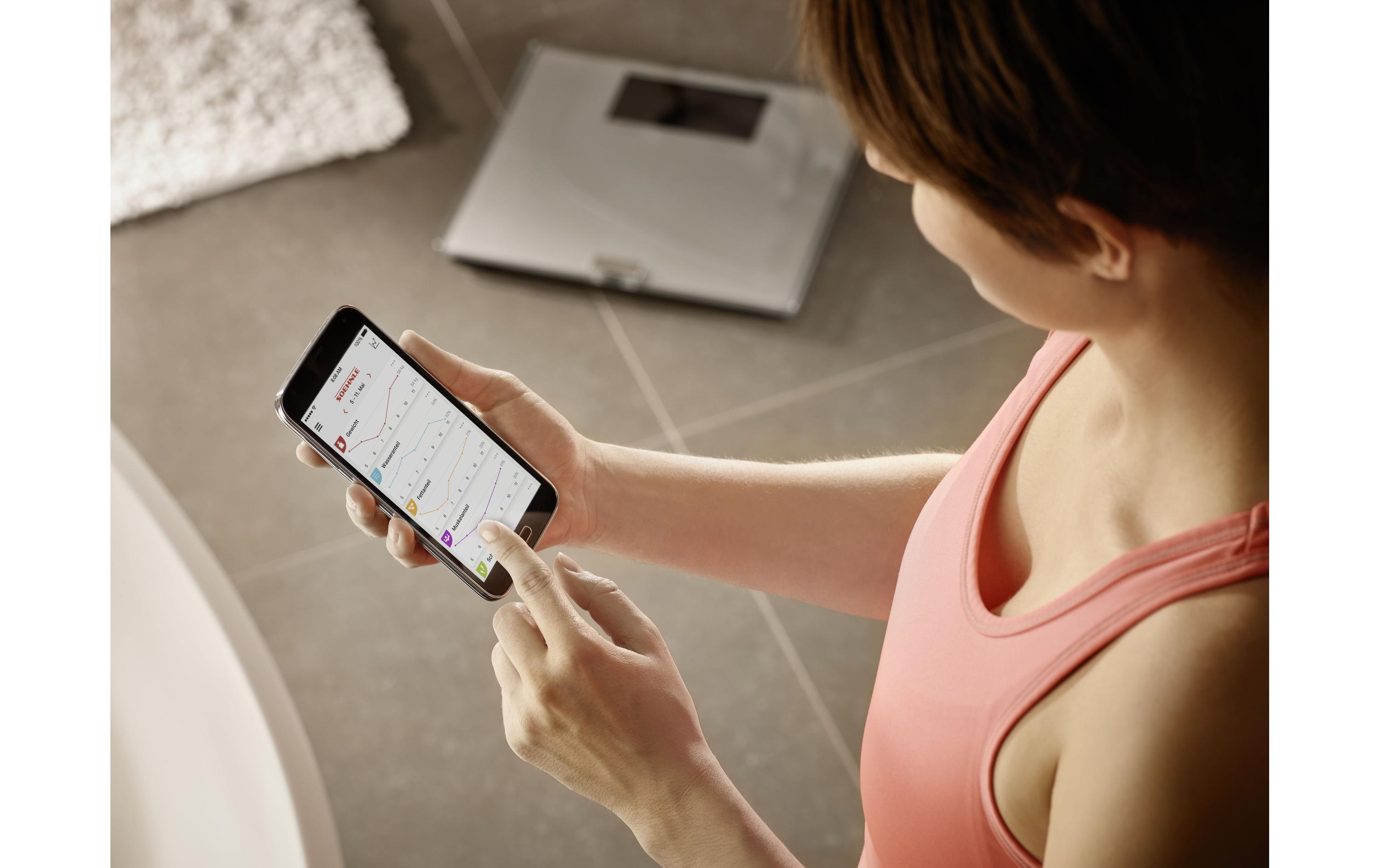 Körperanalysewaage Shape Sense Connect 200 GrauDiagnosewaage