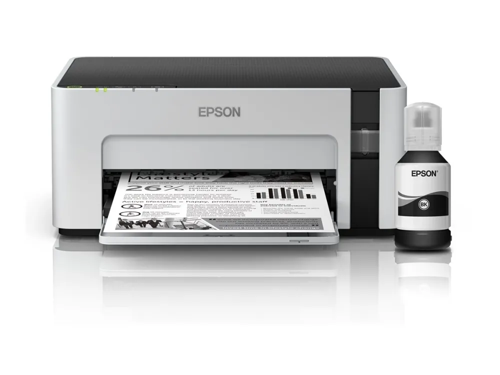 Epson EcoTank ET-M1120 - Printer - S/H - blækprinter - kan genopfyldes - A4/Legal - 1440 x 720 dpi - op til 15 spm - kapacitet: 150 ark - USB 2.0