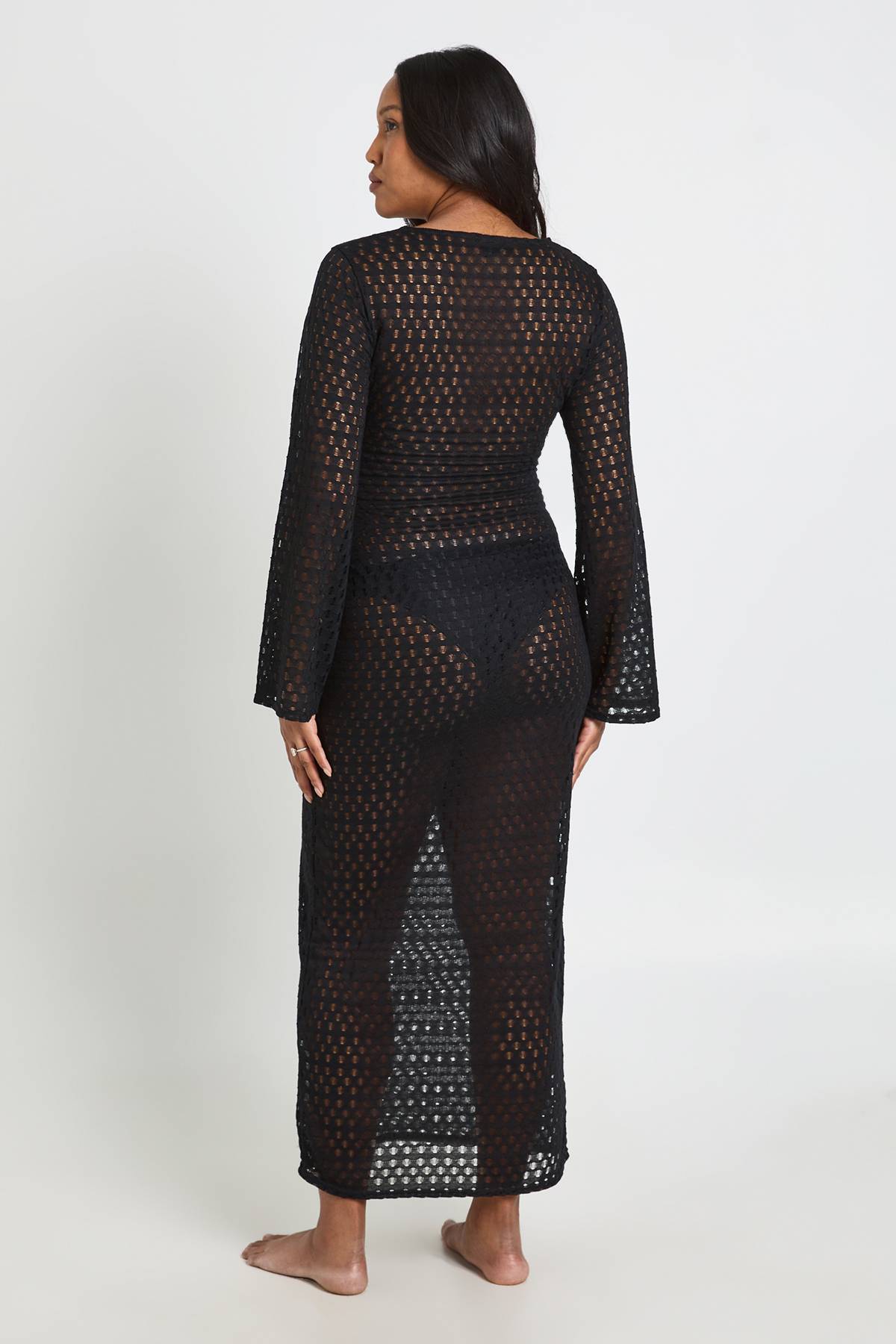 boohoo Robe De Plage De Maternité À Détail Anneau En O