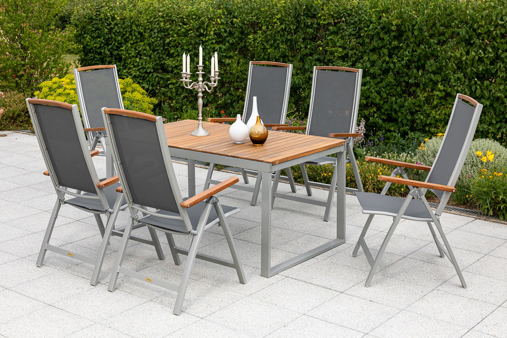 Merxx Siena Set 7tlg. Ausziehtisch