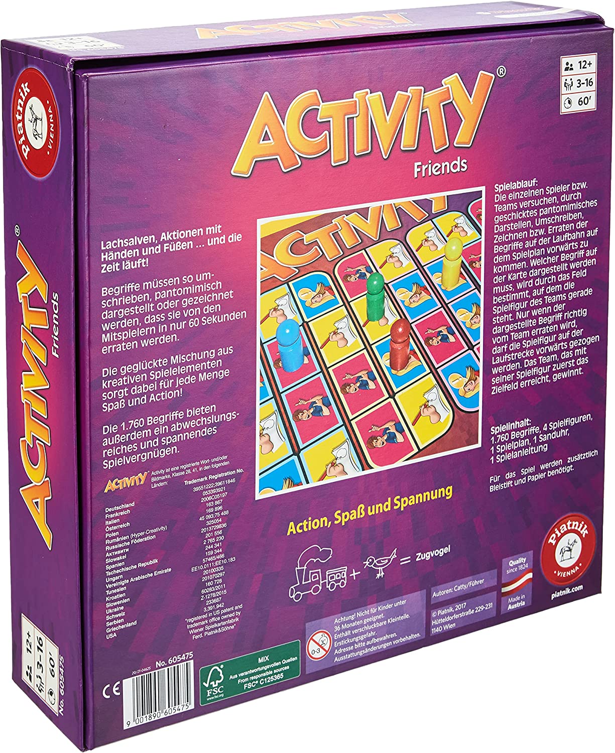 Piatnik - Activity - Friends Gesellschaftsspiel Spiel Partyspiel Knobelspiel Denkspiel
