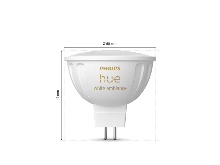 Philips Hue White Ambiance MR16 - GU5.3 pærer - 2-pak