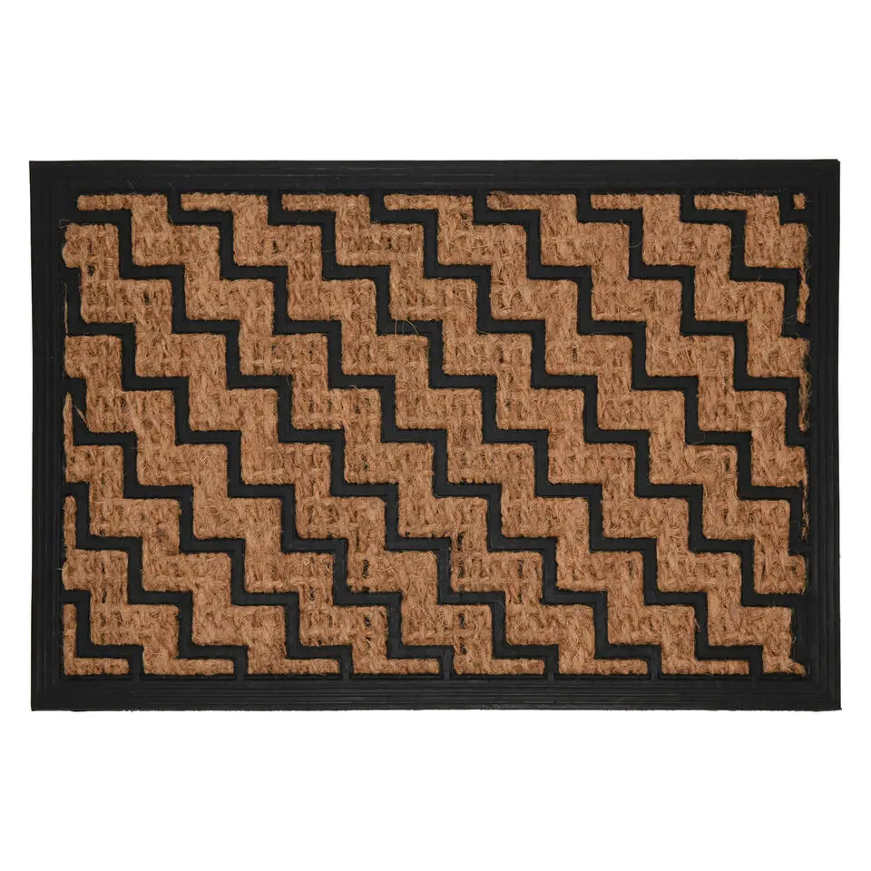H&S Collection Deurmat - binnen en buiten - kokos - 60 x 40 cm